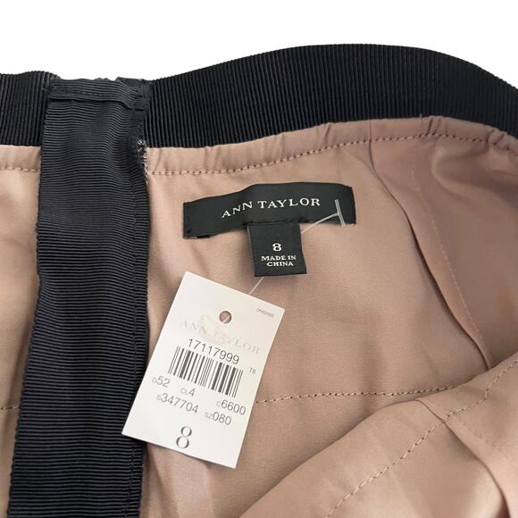 Ann Taylor Black Lace Tiered Ruffle Mini Skirt Size 8 NWT - Picture 2 of 7